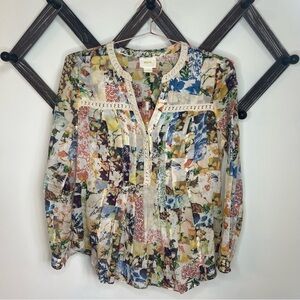 Maeve Colorful Floral Blouse